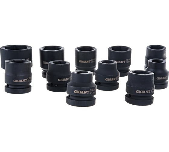 Набор торцевых ударных головок (11 шт; 21-50 мм; 1DR) Gigant G-11331