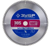 Диск пильный по алюминию Мультирез (305x30 мм; 100T) Зубр 36907-305-30-100_z01