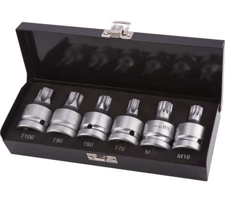 Набор головок ударных (6 шт; TORX, SPLINE; 3/4DR) AV Steel AV-733006