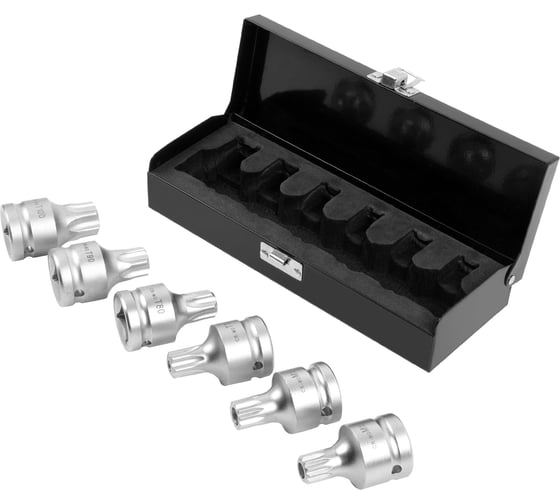 Набор головок ударных (6 шт; TORX, SPLINE; 3/4DR) AV Steel AV-733006