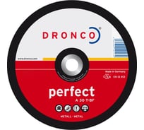 Диск шлифовальный по металлу Perfect A30T (180x6x22.23 мм) DRONCO 3186041100