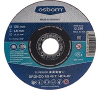 Диск отрезной по нержавейке Superior AS46T INOX (125x1.6x22.23 мм) DRONCO 1121250100