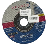 Диск отрезной по металлу Special AS30T (125x2x22.23 мм) DRONCO 1121055100