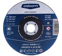 Диск отрезной по металлу Perfect A24R (150x3x22.23 мм) DRONCO 1150015100