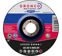 Диск шлифовальный Superior AS30S INOX (115x6x22.23 мм) DRONCO 3116540100