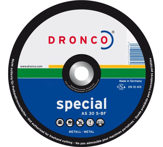 Диск отрезной по металлу AS30S (400x4x32 мм) DRONCO 2400040100