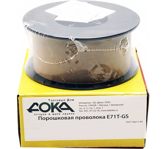 Проволока порошковая E-71T-GS (0.8 мм; 1 кг) Дока DK.5220.04098