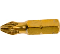 Насадка крестообразная PH2, 25 мм, 2 шт, с титановым напылением Gepard GP3800-25