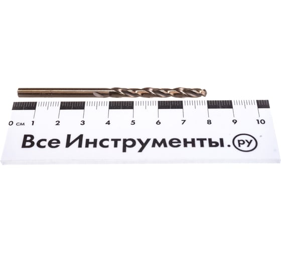 Сверло по металлу (4.5 мм; HSS-Co 5% кобальта; цилиндрический хвостовик) ТУНДРА 4087158