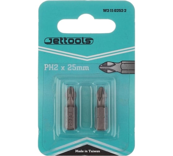 Насадка магнитная для больших нагрузок (2 шт; 25 мм; PH2) Jettools W2-11-0252-2