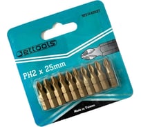 Насадка магнитная для больших нагрузок (10 шт; 25 мм; PH2; TiN) Jettools W2-11-0252T