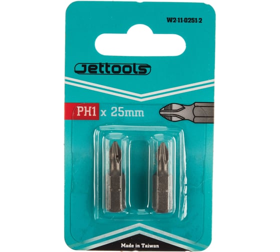 Насадка магнитная для больших нагрузок (2 шт; 25 мм; PH1) Jettools W2-11-0251-2