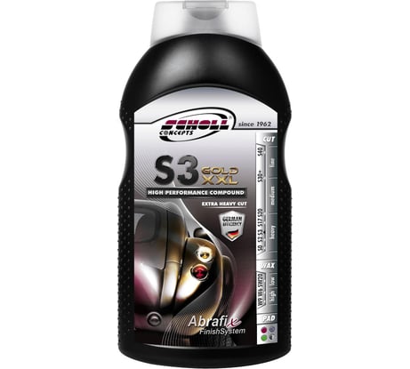 Высокоабразивная полировальная паста SCHOLL Concepts S3 GOLD XXL 1 кг 103041