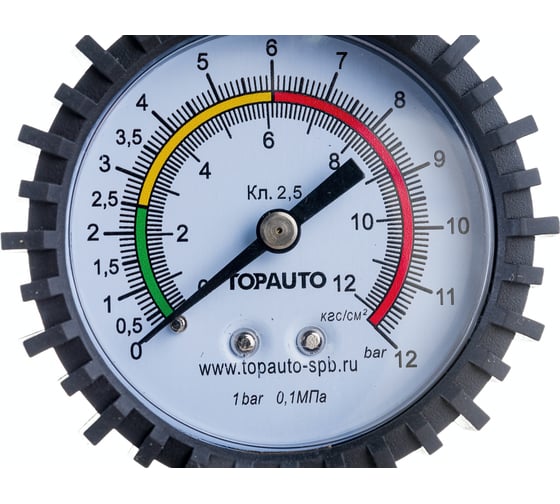 Манометр для пистолета накачки, резьба М10х1 TopAuto 14410