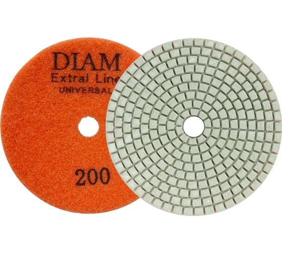 Круг алмазный гибкий шлифовальный Extra Line Universal №200 (100х2.5 мм; сухая/мокрая) DIAM 000674 1