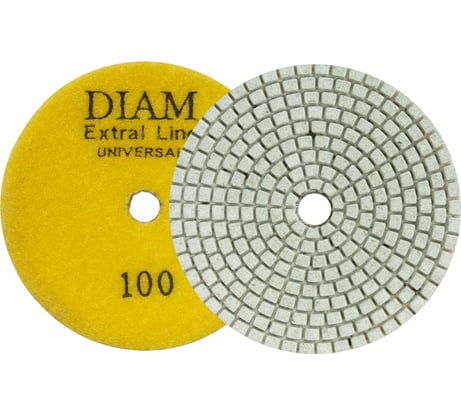 Круг алмазный гибкий шлифовальный Extra Line Universal №100 (100х2.5 мм; сухая/мокрая) DIAM 000673