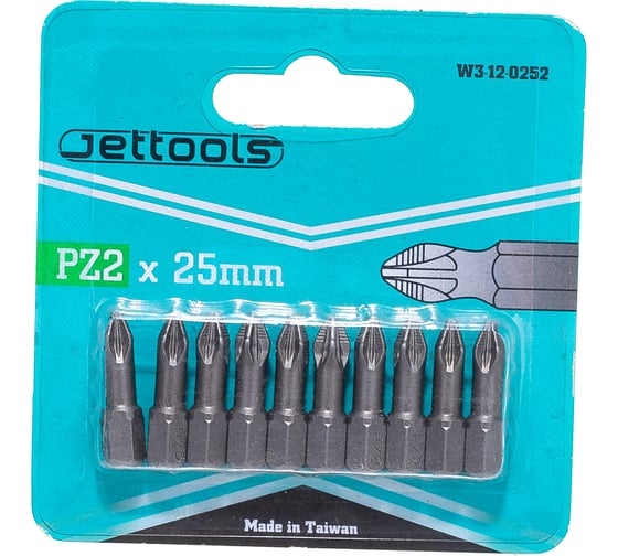Насадка магнитная для больших нагрузок (10 шт; 25 мм; PZ2) Jettools W3-12-0252 1