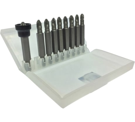 Биты в комплекте с вращающимся ограничителем (9 шт; 50 мм; PH2) Jettools W-R0210