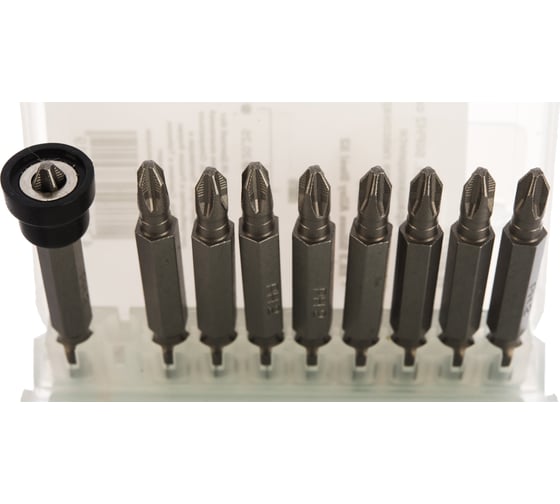 Биты в комплекте с вращающимся ограничителем (9 шт; 50 мм; PH2) Jettools W-R0210
