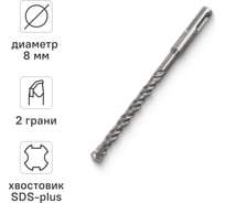 Бур по бетону VIRA для перфоратора 8 x 160 мм SDS-plus 580816