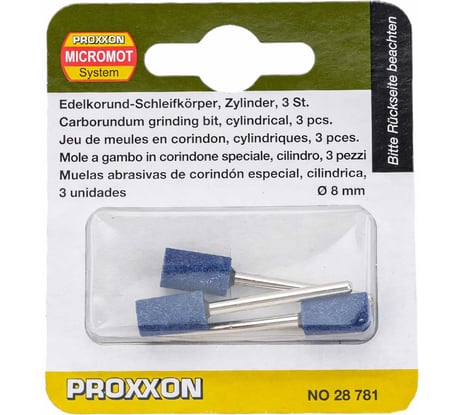 Насадки шлифовальные (3 шт; 3х8 мм) Proxxon PR- 28781