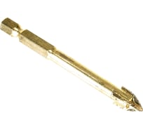 Сверло по кафелю и стеклу (8 мм; шестигранный хвостовик; 4 грани) EКТО DS-309-0800-0075