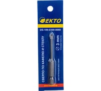 Сверло по кафелю и стеклу (3 мм; шестигранный хвостовик) EКТО DS-109-0300-0060