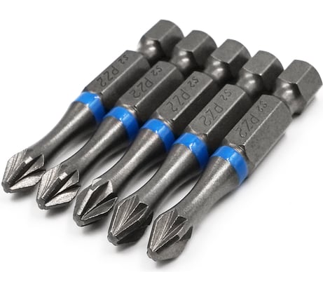 Бита торсионная КF 9990 PZ2, 50 мм, намагниченная, 5 шт KREPFIELD 9990БИТАELNARPZ2х50-5