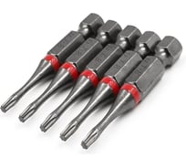 Бита торсионная КF 9990 TORX T8, 50 мм, намагниченная, 5 шт KREPFIELD 9990БИТАELNARTORXT8х50-5