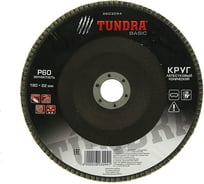 Круг лепестковый торцевой конический (180х22 мм; Р60) TUNDRA 2603094