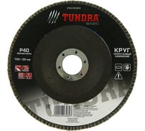 Круг лепестковый торцевой конический (150х22 мм; Р40) TUNDRA 2603089
