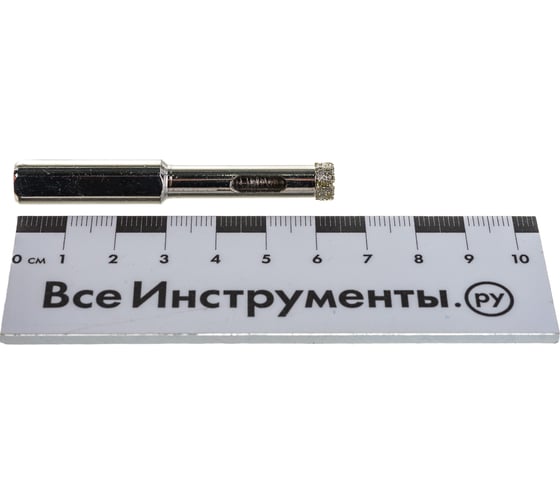 Сверло алмазное по стеклу и керамике (2 шт; 8х65 мм; трехгранный хвостовик) ТУНДРА 1935830