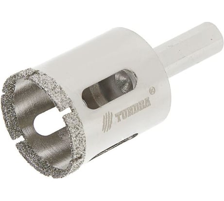 Сверло алмазное по стеклу и керамике (24х65 мм; трехгранный хвостовик) TUNDRA 1935838