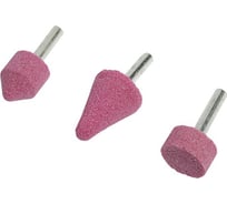 Набор шарошек абразивных (3 шт; хвостовик 6 мм) ТУНДРА 4266126