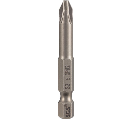 Бита PH2, 50 мм, S2 SGS 6350-6.0-PH2