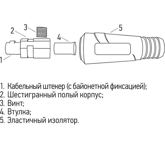 Кабельная вилка REXANT модель СКР 35-50 16-0885