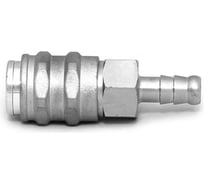 Пневморозетка быстроразъемная универсальная GLOBAL U 10шт/уп с соединением под шланг "ёлочка" 10 мм WALCOM 10323U