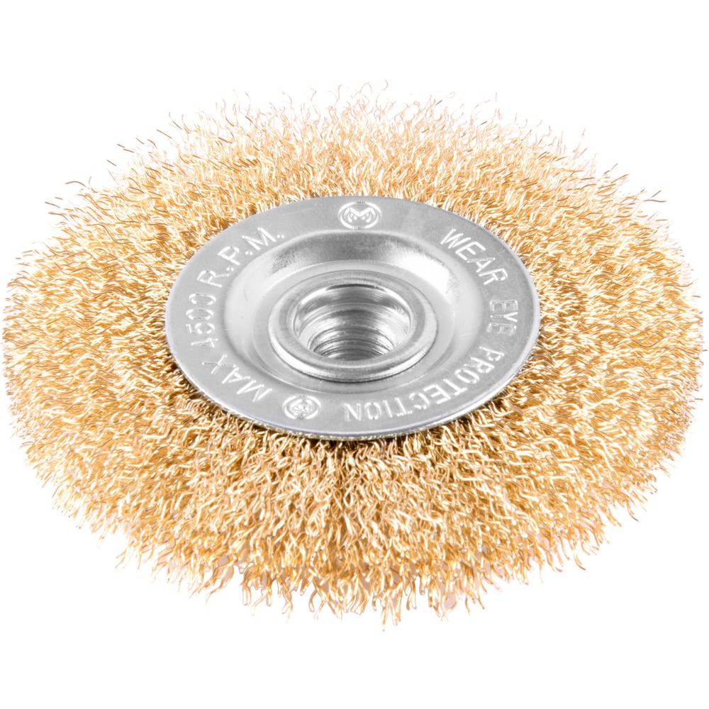 Кордщетка латунная плоская для УШМ 100 мм MONOGRAM 107-141 - выгодная ...