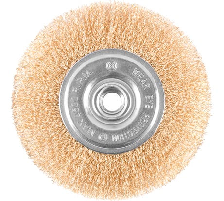 Кордщетка латунная плоская для УШМ 125 мм MONOGRAM 107-158