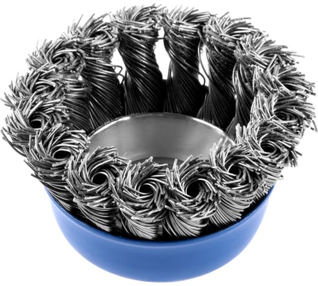 Кордщетка стальная витая для УШМ 65 мм грубая MONOGRAM 106-984