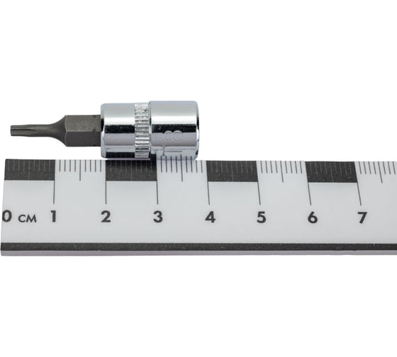 Головка торцевая со вставкой TORX (T8; 37 мм; 1/4") CUSTOR 4500837