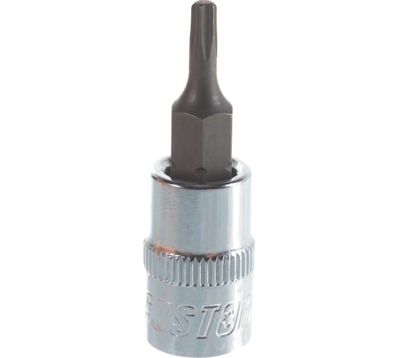 Головка торцевая со вставкой TORX (T10; 37 мм; 1/4") CUSTOR 4501037 1