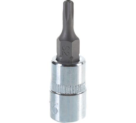 Головка торцевая со вставкой TORX-TAMPER (T15H; 37 мм; 1/4") CUSTOR 4601537