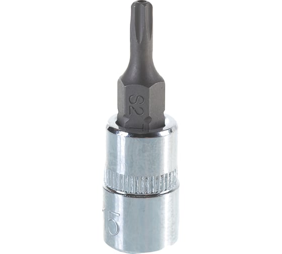 Головка торцевая со вставкой TORX-TAMPER (T15H; 37 мм; 1/4") CUSTOR 4601537 1