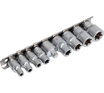 Набор головок TORX РROFFI (9 предметов; Е5-Е16; 1/4"+3/8"; CrV) ABTOMTOOL 5433609