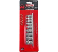 Набор головок TORX РROFFI (9 предметов; Е5-Е16; 1/4"+3/8"; CrV) ABTOMTOOL 5433609