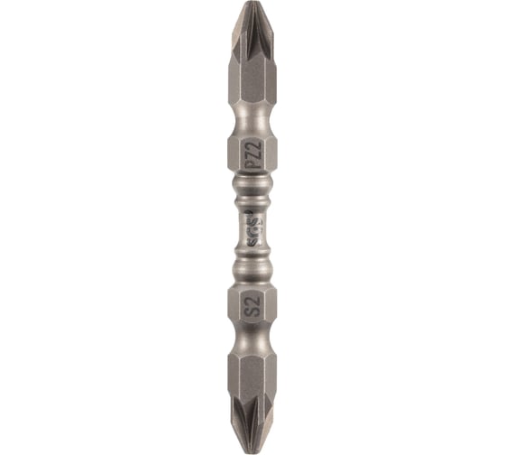 Бита двухсторонняя PZ2/PZ2 65 мм, S2, 6365-PZ2Z2-M SGS 6365-PZ2PZ2-M