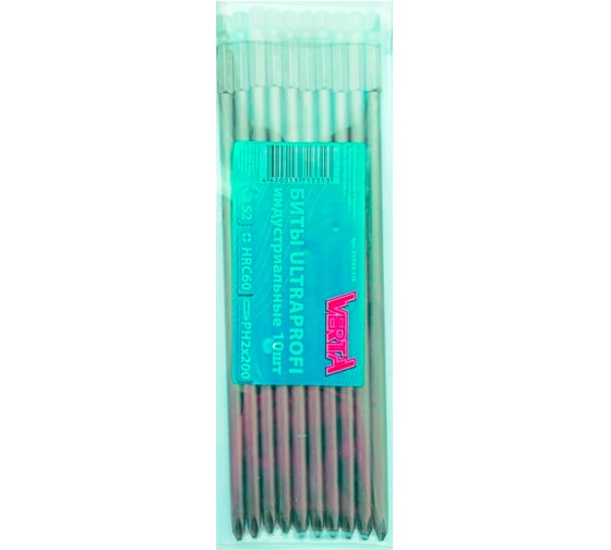 Биты ULTRAPROFI (10 шт; PH2; 200 мм) VERTA vup63-116 1