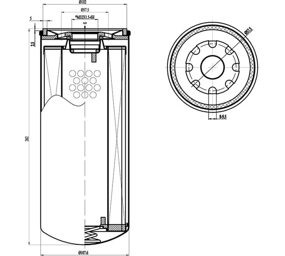 Сепаратор воздух-масло Filters S-1126032 (аналог MANN LB11102) ET 100590351
