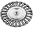 Кордщетка стальная плоская витая для УШМ 125 мм грубая MONOGRAM 107-042 2
